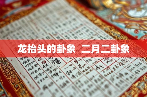龙抬头的卦象  二月二卦象