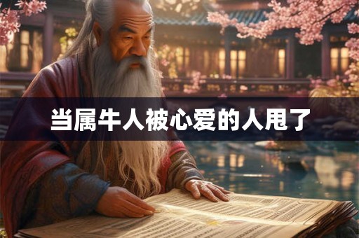 当属牛人被心爱的人甩了