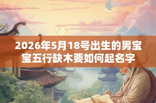 2026年5月18号出生的男宝宝五行缺木要如何起名字 2026年5月18号出生的男宝宝五行缺木要如何起名字