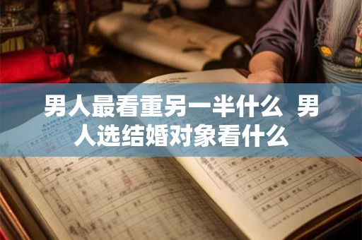 男人最看重另一半什么 男人选结婚对象看什么 男人最看重另一半什么 男人选结婚对象看什么