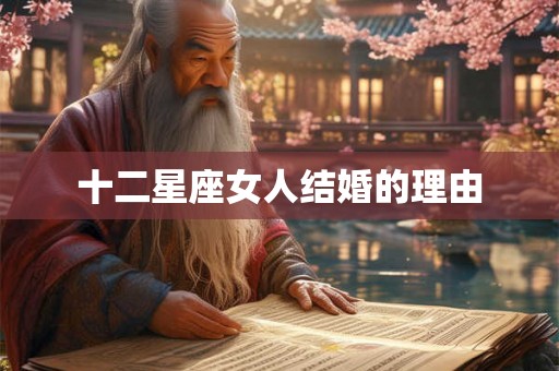 十二星座女人结婚的理由 十二星座女人结婚的理由