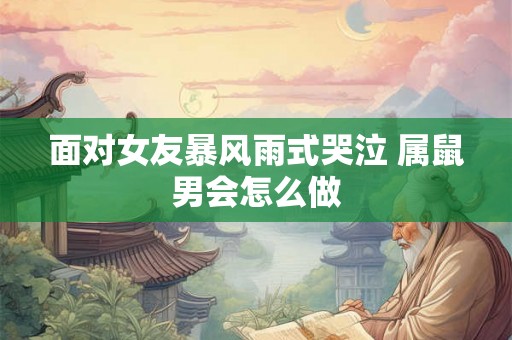 面对女友暴风雨式哭泣 属鼠男会怎么做 面对女友暴风雨式哭泣 属鼠男会怎么做