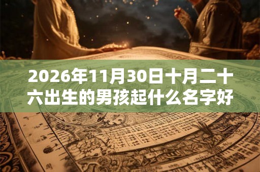 2026年11月30日十月二十六出生的男孩起什么名字好听