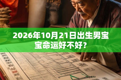 2026年10月21日出生男宝宝命运好不好？