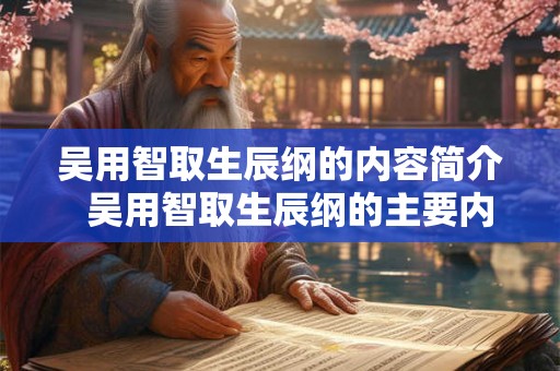吴用智取生辰纲的内容简介 吴用智取生辰纲的主要内容是什么 吴用智取生辰纲的内容简介 吴用智取生辰纲的主要内容是什么