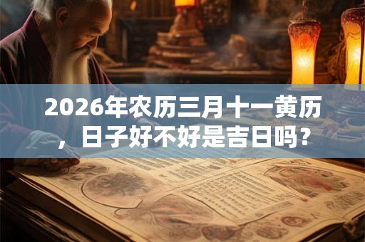2026年农历三月十一黄历，日子好不好是吉日吗？