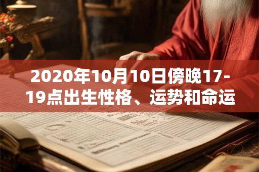 2020年10月10日傍晚17-19点出生性格、运势和命运
