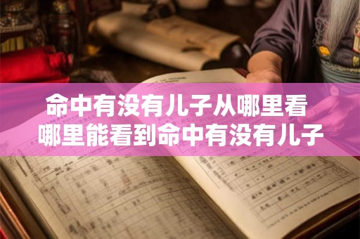 命中有没有儿子从哪里看 哪里能看到命中有没有儿子 命中有没有儿子从哪里看 哪里能看到命中有没有儿子
