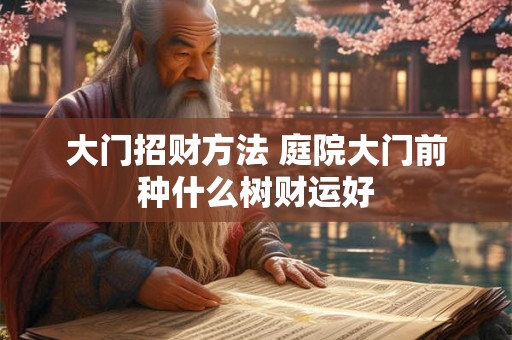 大门招财方法 庭院大门前种什么树财运好