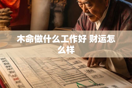 木命做什么工作好 财运怎么样