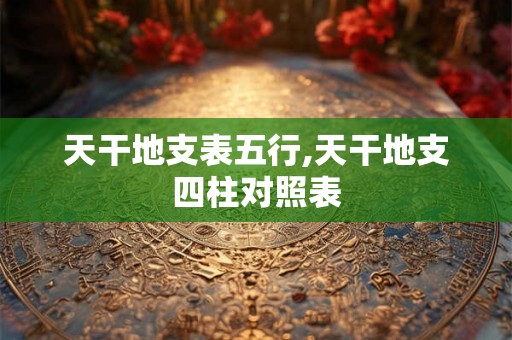 天干地支表五行,天干地支四柱对照表 天干地支表五行,天干地支四柱对照表
