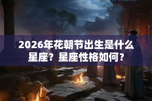 2026年花朝节出生是什么星座？星座性格如何？