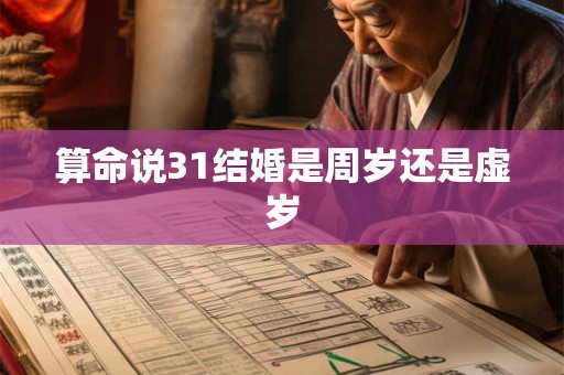 算命说31结婚是周岁还是虚岁