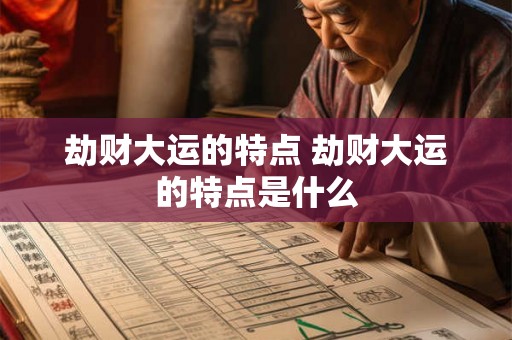 劫财大运的特点 劫财大运的特点是什么 劫财大运的特点 劫财大运的特点是什么