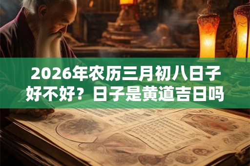 2026年农历三月初八日子好不好？日子是黄道吉日吗？