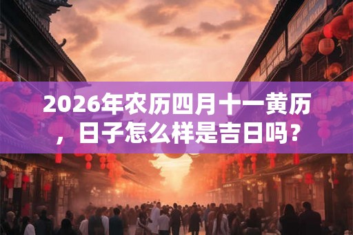 2026年农历四月十一黄历，日子怎么样是吉日吗？