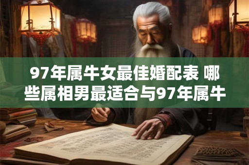 97年属牛女最佳婚配表 哪些属相男最适合与97年属牛女结婚