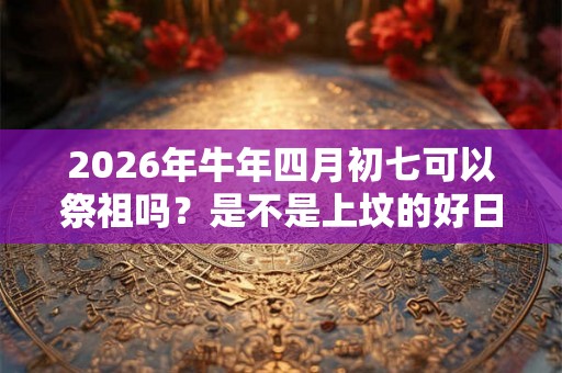 2026年牛年四月初七可以祭祖吗？是不是上坟的好日子？