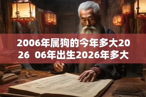 2006年属狗的今年多大2026  06年出生2026年多大年龄
