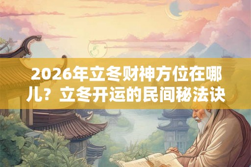 2026年立冬财神方位在哪儿？立冬开运的民间秘法诀窍