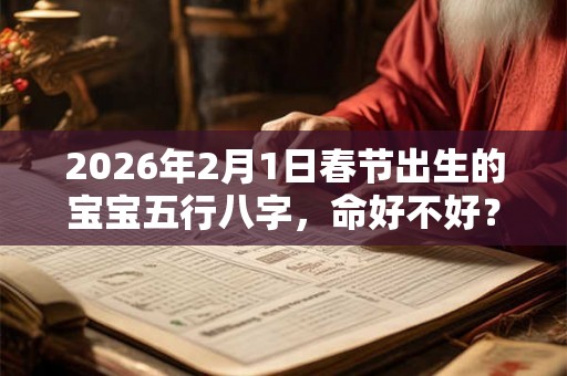 2026年2月1日春节出生的宝宝五行八字，命好不好？