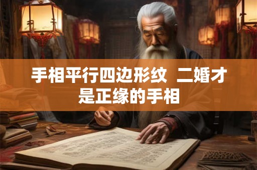 手相平行四边形纹  二婚才是正缘的手相