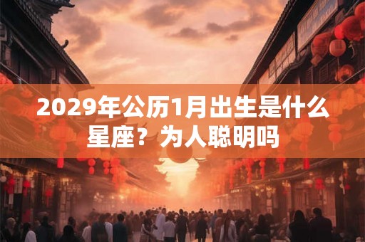 2029年公历1月出生是什么星座？为人聪明吗