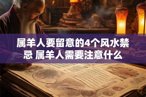 属羊人要留意的4个风水禁忌 属羊人需要注意什么