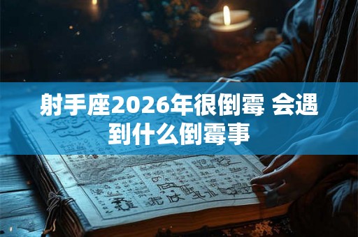 射手座2026年很倒霉 会遇到什么倒霉事