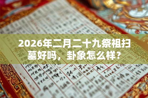 2026年二月二十九祭祖扫墓好吗，卦象怎么样？