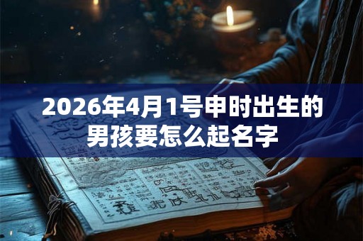 2026年4月1号申时出生的男孩要怎么起名字