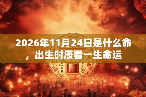 2026年11月24日是什么命，出生时辰看一生命运