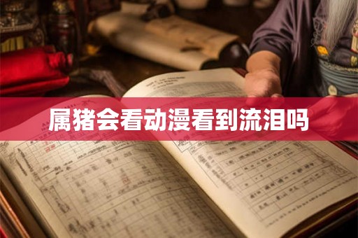 属猪会看动漫看到流泪吗