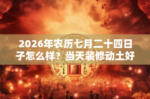 2026年农历七月二十四日子怎么样？当天装修动土好不好？