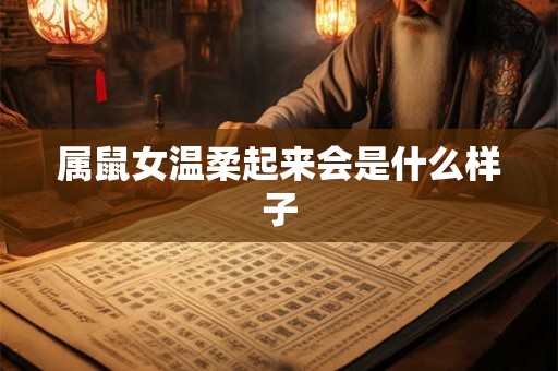 属鼠女温柔起来会是什么样子 属鼠女温柔起来会是什么样子
