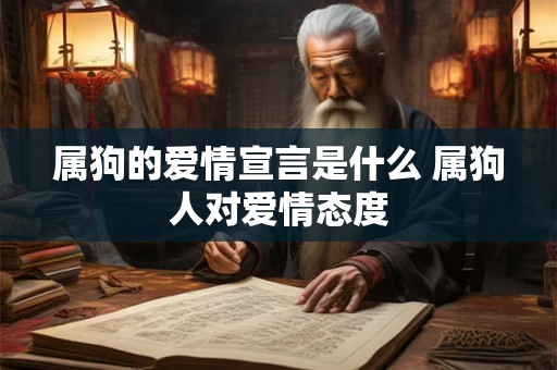属狗的爱情宣言是什么 属狗人对爱情态度