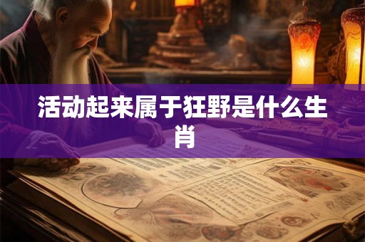 活动起来属于狂野是什么生肖