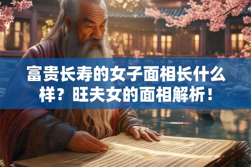 富贵长寿的女子面相长什么样?旺夫女的面相解析! 富贵长寿的女子面相长什么样?旺夫女的面相解析!