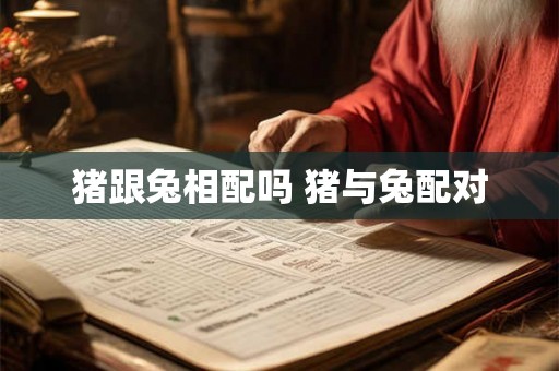 猪跟兔相配吗 猪与兔配对