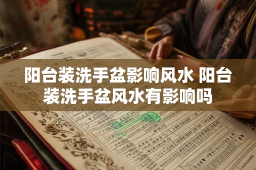 阳台装洗手盆影响风水 阳台装洗手盆风水有影响吗