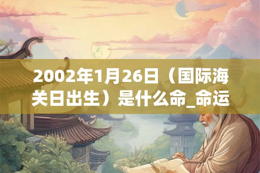 2002年1月26日（国际海关日出生）是什么命_命运如何