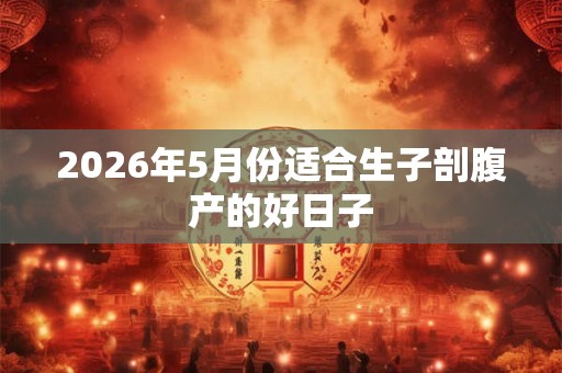 2026年5月份适合生子剖腹产的好日子