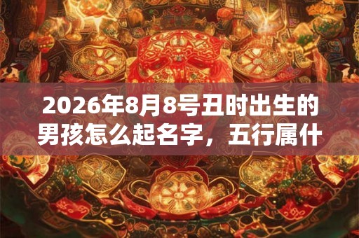 2026年8月8号丑时出生的男孩怎么起名字，五行属什么