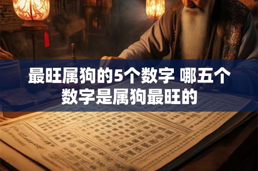 最旺属狗的5个数字 哪五个数字是属狗最旺的