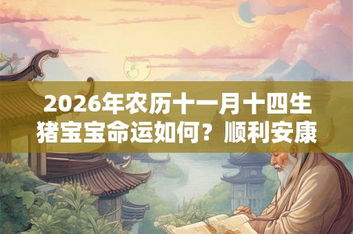 2026年农历十一月十四生猪宝宝命运如何？顺利安康吗？