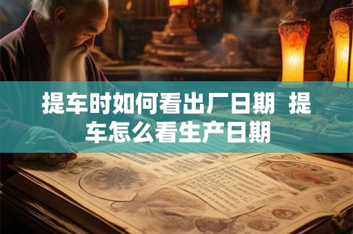 提车时如何看出厂日期  提车怎么看生产日期