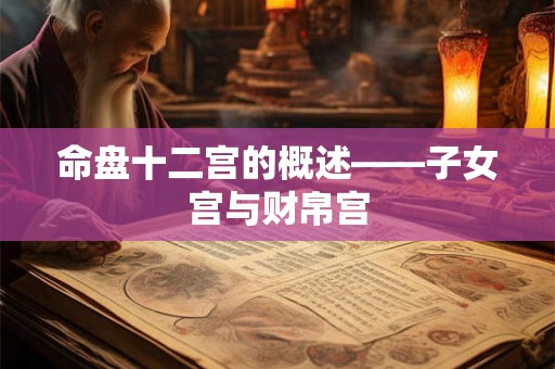 命盘十二宫的概述——子女宫与财帛宫