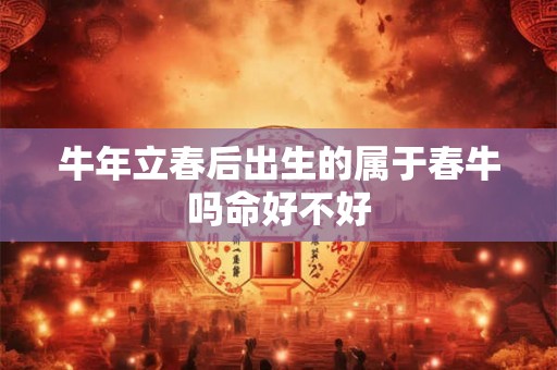 牛年立春后出生的属于春牛吗命好不好