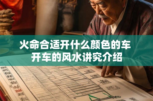 火命合适开什么颜色的车 开车的风水讲究介绍