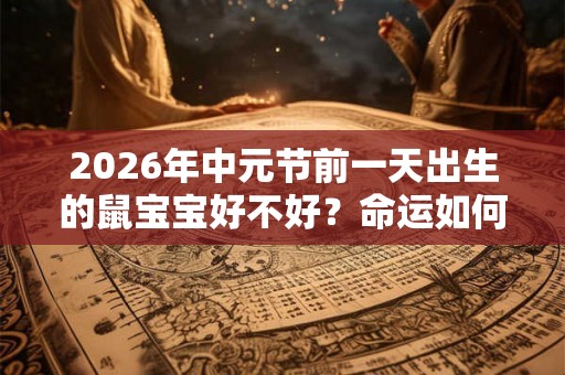 2026年中元节前一天出生的鼠宝宝好不好？命运如何？